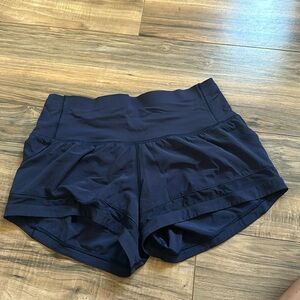 Lululemon Navy running shorts 2.5 inch